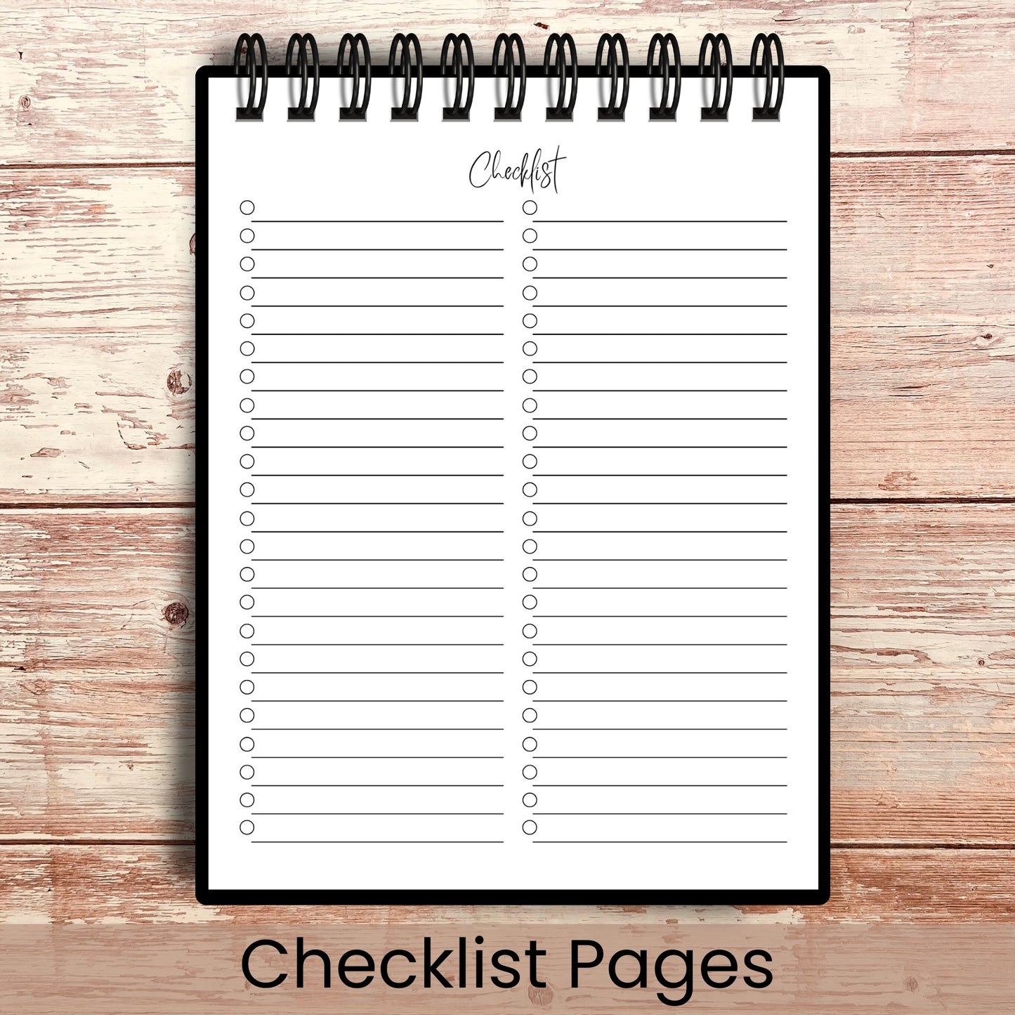 Personalized Half Checklist Flip Pad | Choose Your Cover