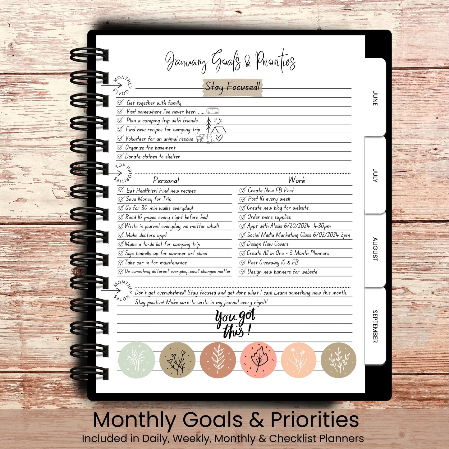 Scenic View Custom Planner