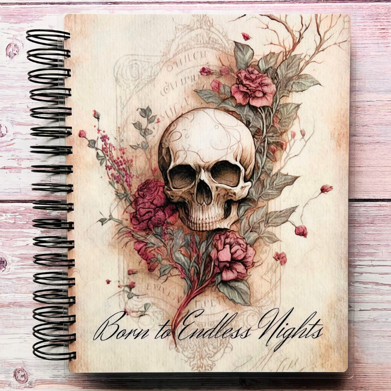 Gothic Skull Personalized Sketch Book