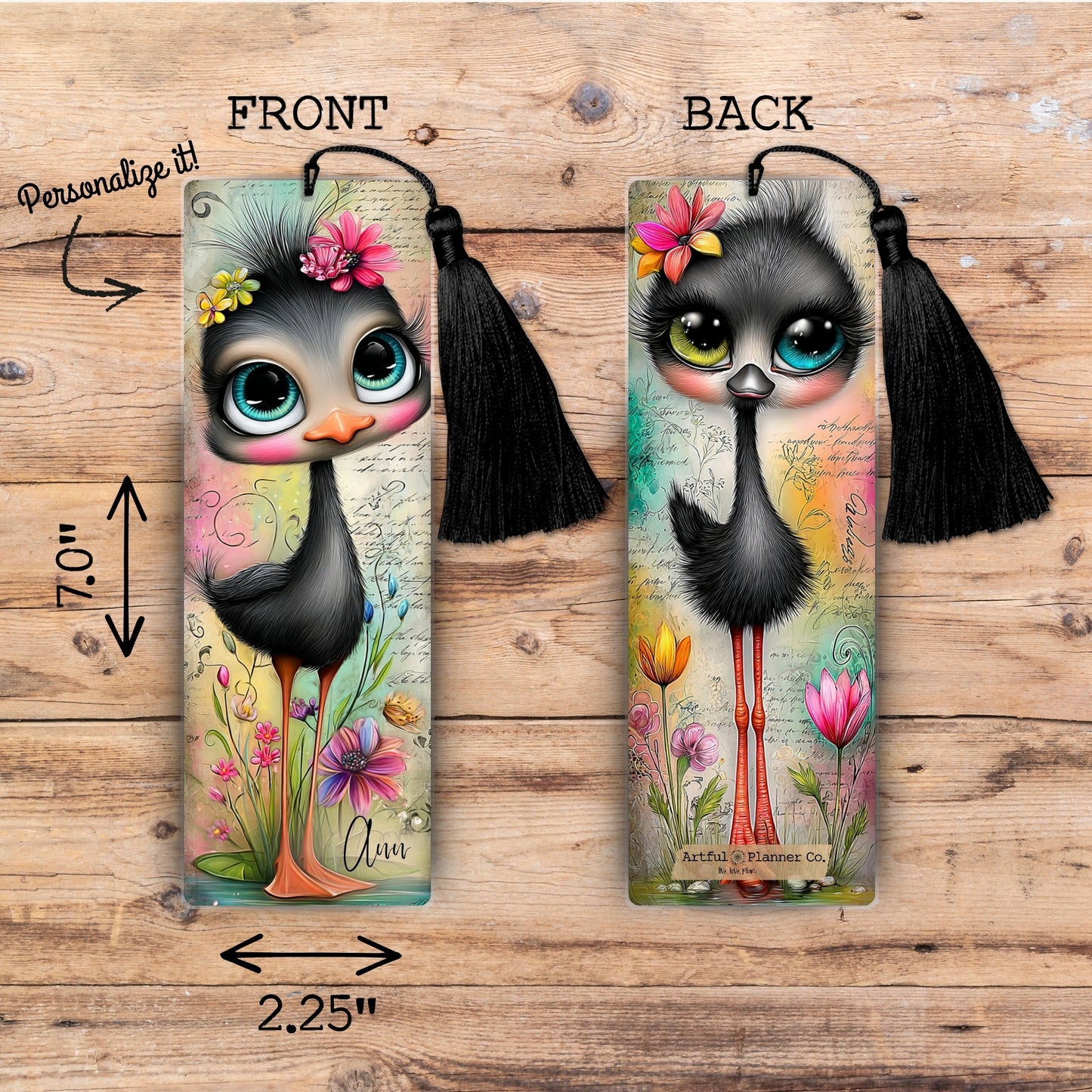 Sweetie Bird Personalized Bookmark