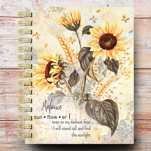Sunflower Custom Planner