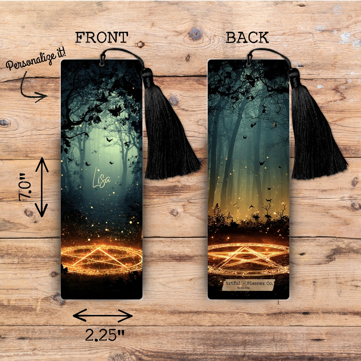 Hollow Pagan Personalized Bookmark