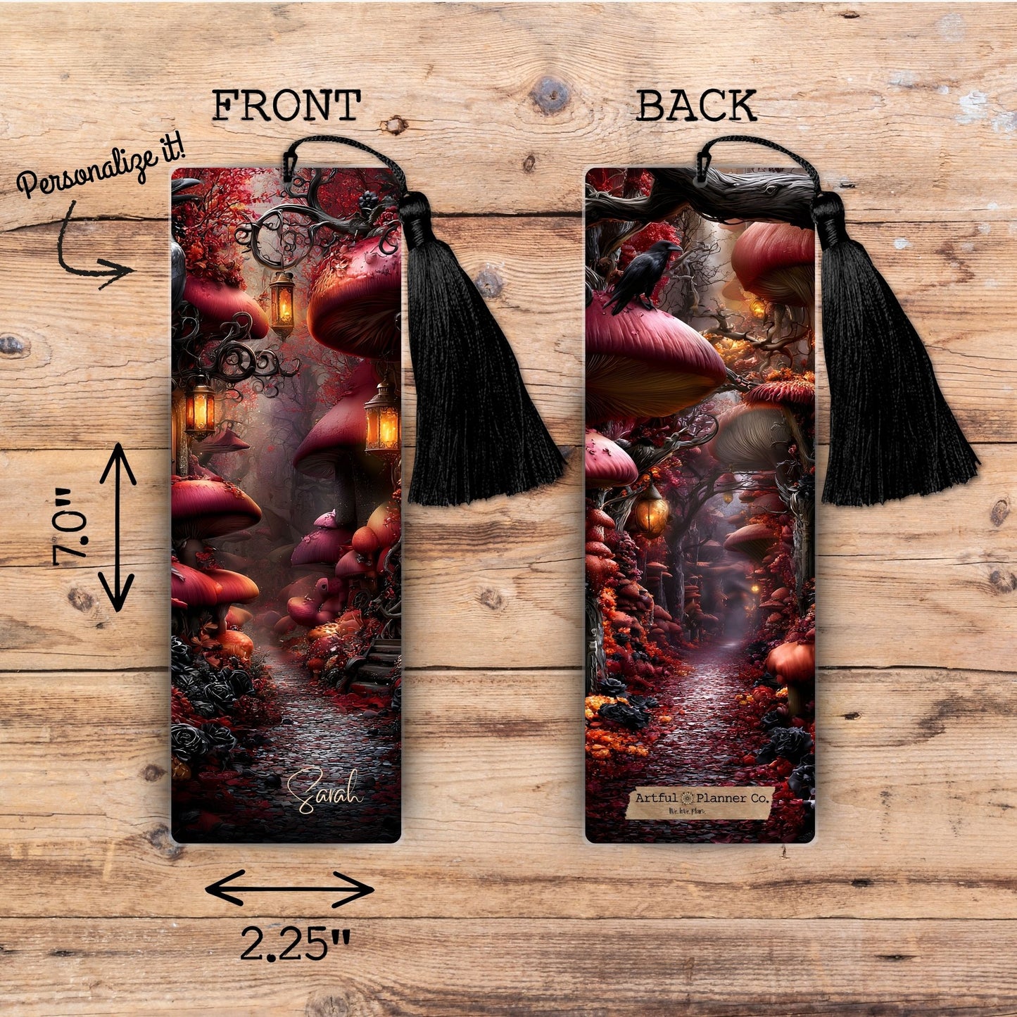 Once Upon a Forest Personalized Bookmark