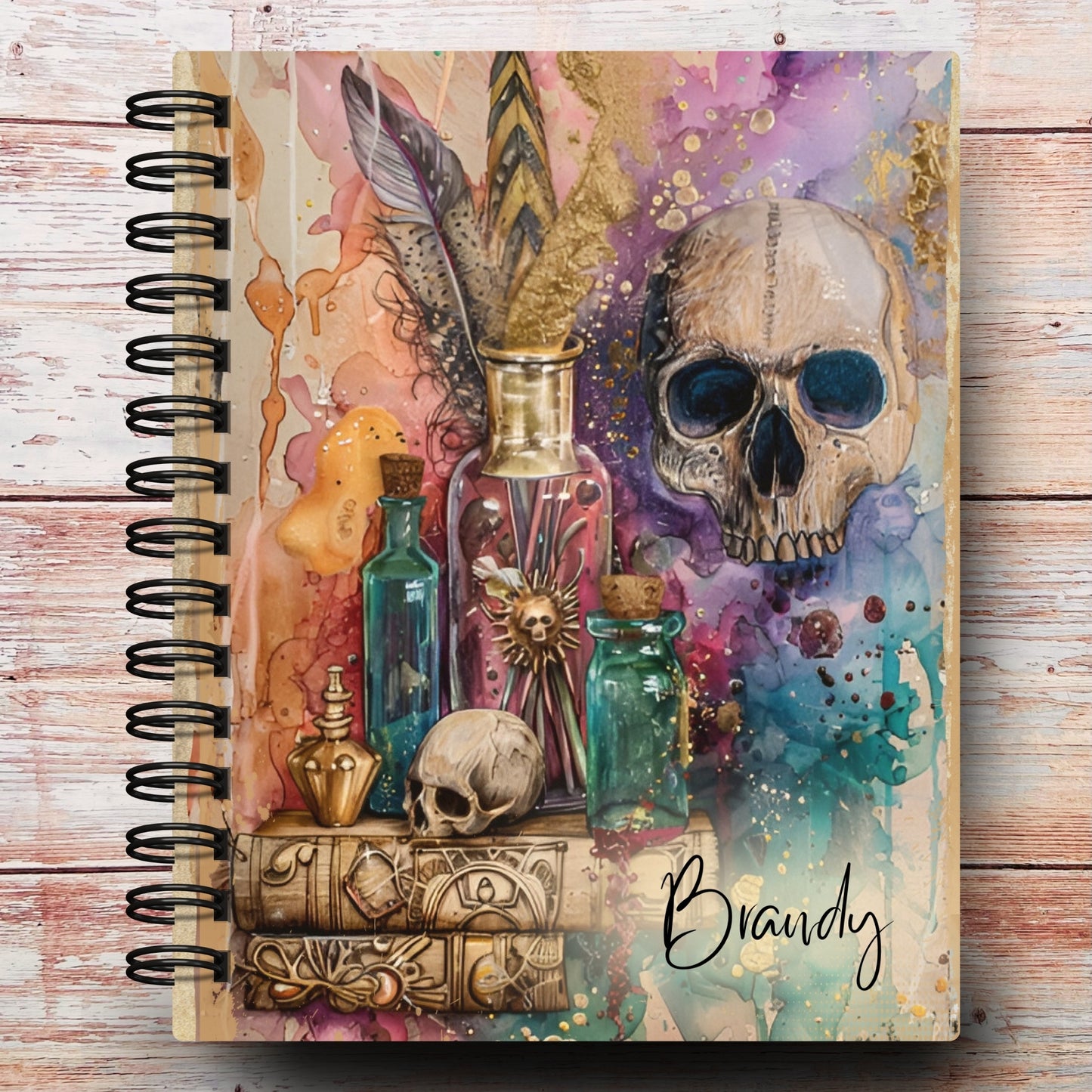 Boho Apothecary Skull Custom Planner