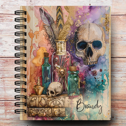 Boho Apothecary Skull Custom Planner