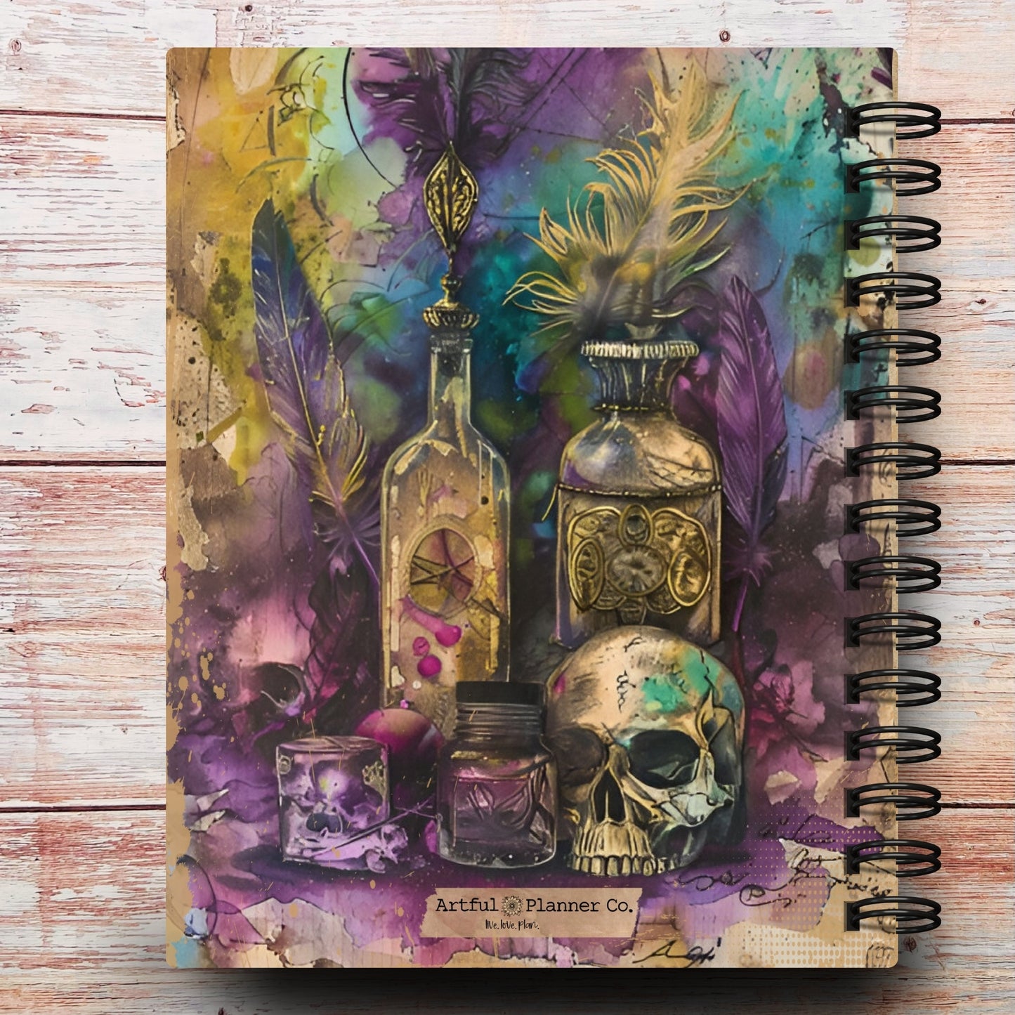Boho Apothecary Skull Custom Planner