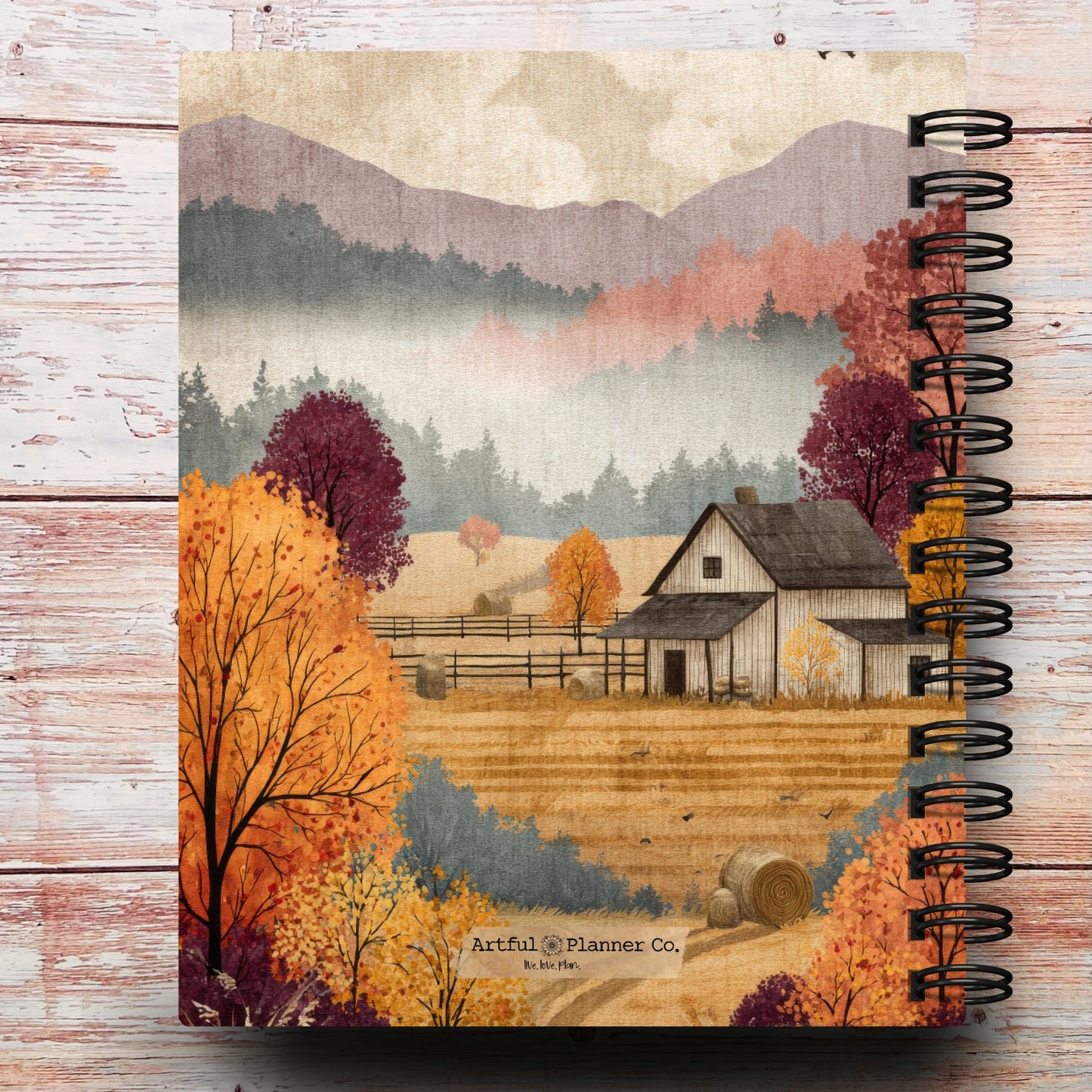 Cozy Fall Cabin Custom Planner