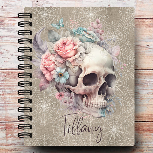 Bohemian Floral Skull Custom Planner