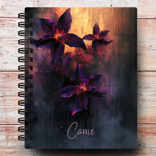 Midnight Lilies Custom Planner