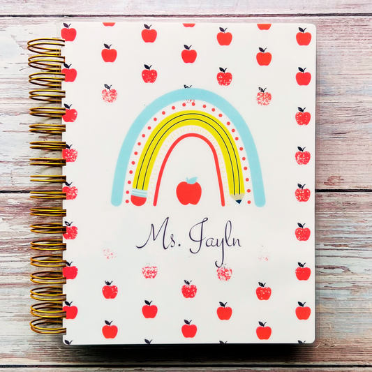 Ultimate Teacher Lesson Planner 2023-2024 | Rainbow Pencil Weekly Planners Artful Planner Co.