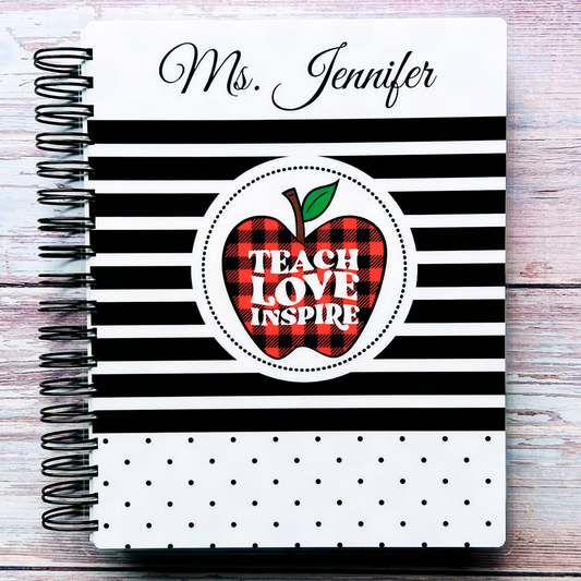 Ultimate Teacher Lesson Planner 2023-2024 | Plaid Apple Weekly Planners Artful Planner Co.