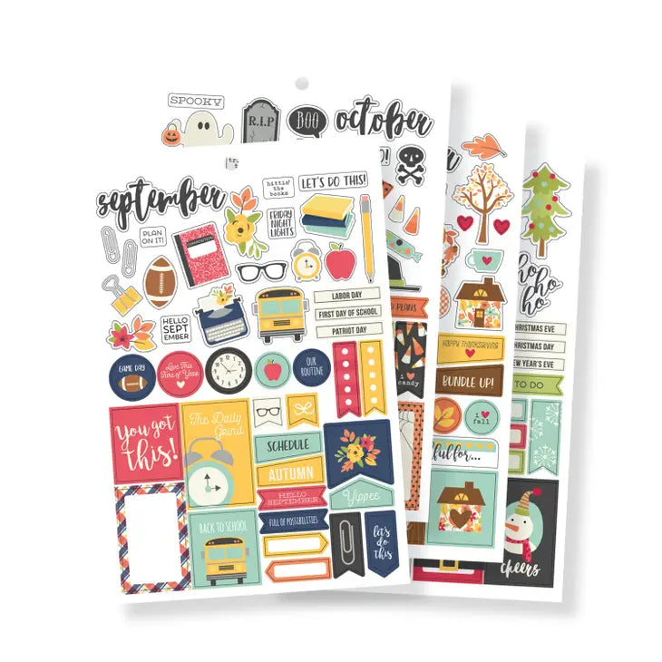 Seasons Sticker Tablet - Artful Planner Co.
