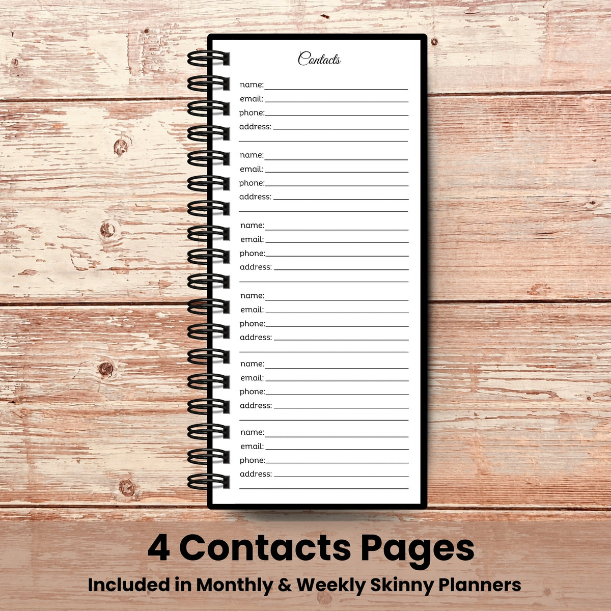 Artful Skinny Custom Planners – Choose Your Cover | 4.75" × 9.5"