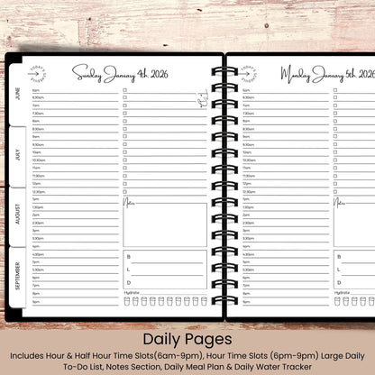 Snowy Mountains | All In One Custom Planner (Daily, Weekly & Monthly)