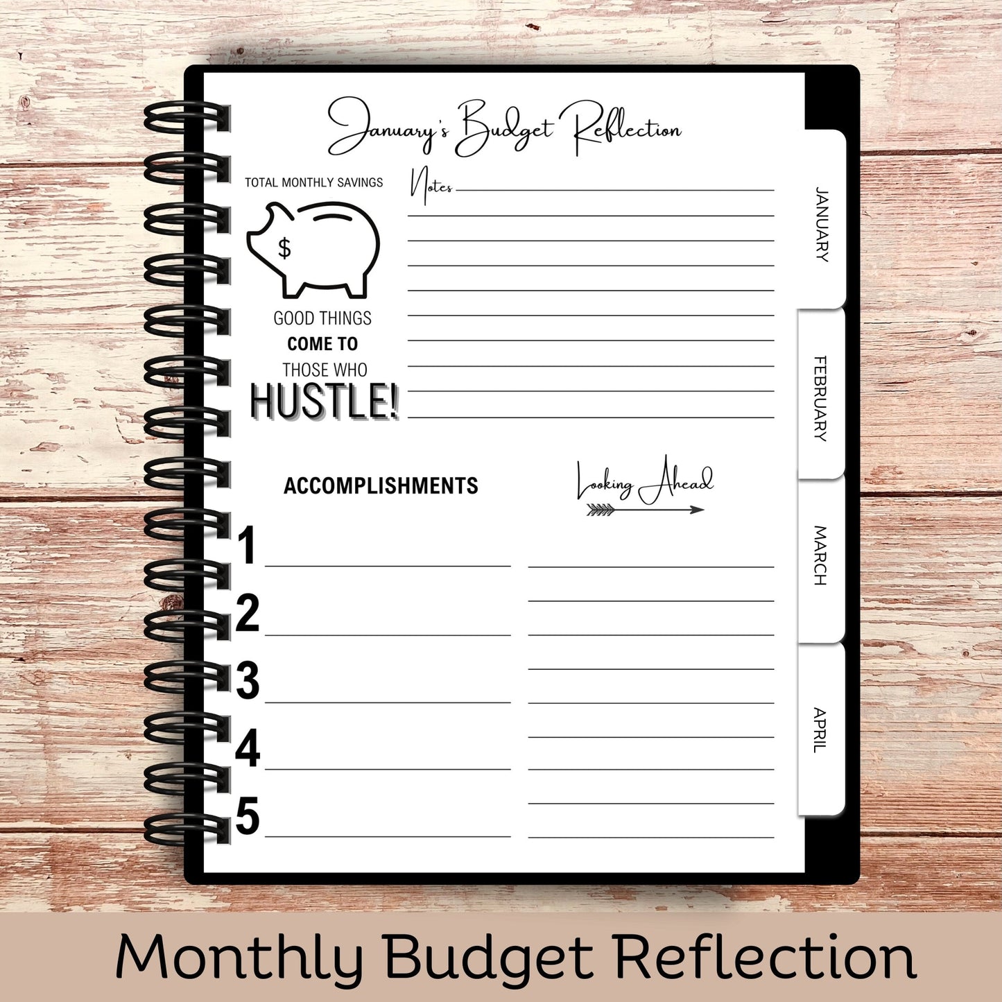 Custom Budget Planner - Amber Hearts