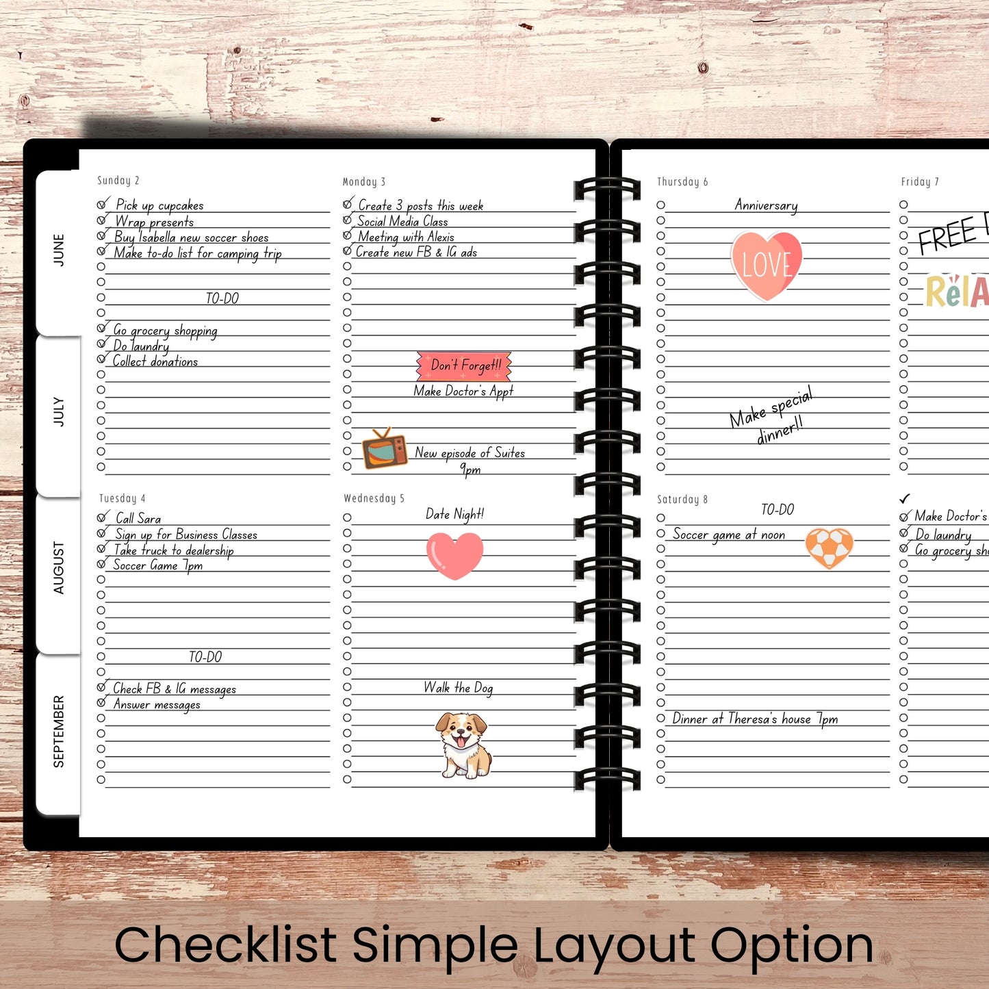 Country Nightscape Custom Planner