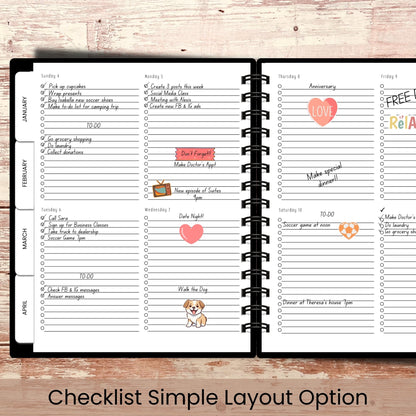 Travel Therapy Custom Planner