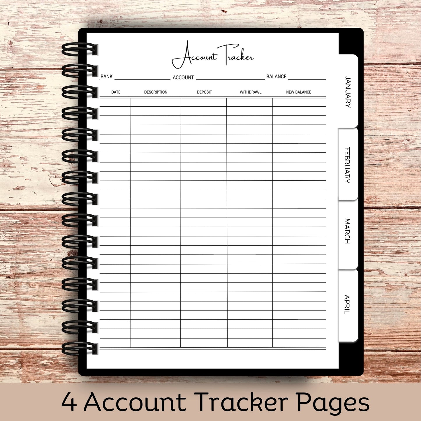 Custom Budget Planner - Amber Hearts