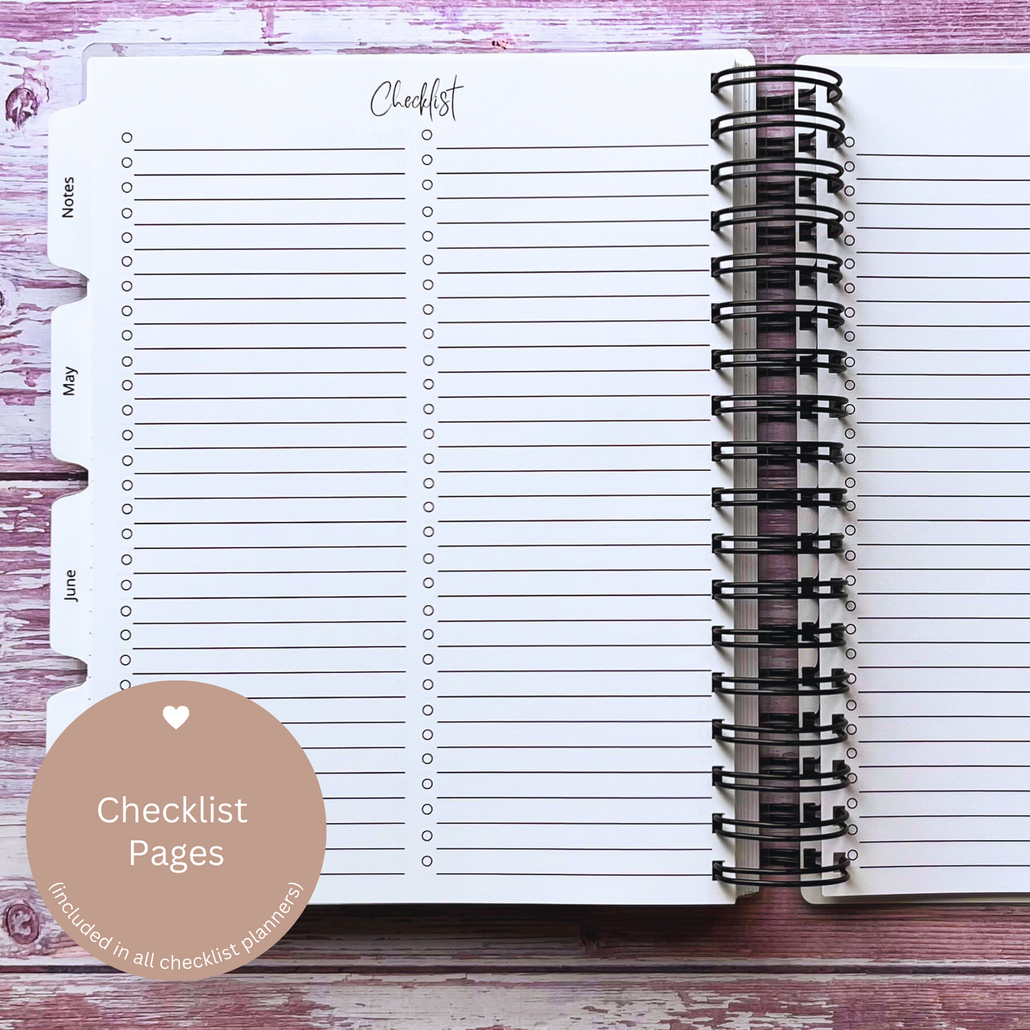 Pink Poinsettia Custom Planner