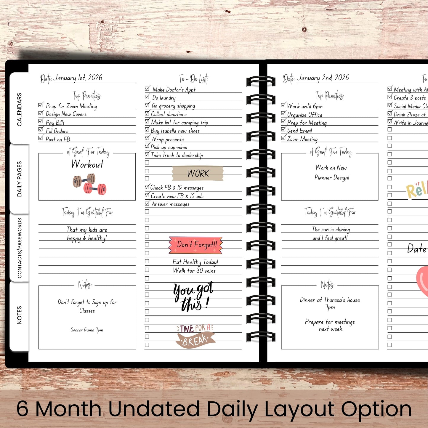 Artful Threads Custom Planner