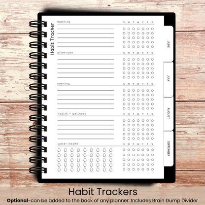 Gothic Night Life | All In One Custom Planner (Daily, Weekly & Monthly)