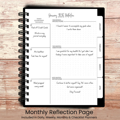 Midnight Lilies Custom Planner