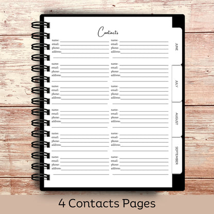 Custom Budget Planner - Black Striped