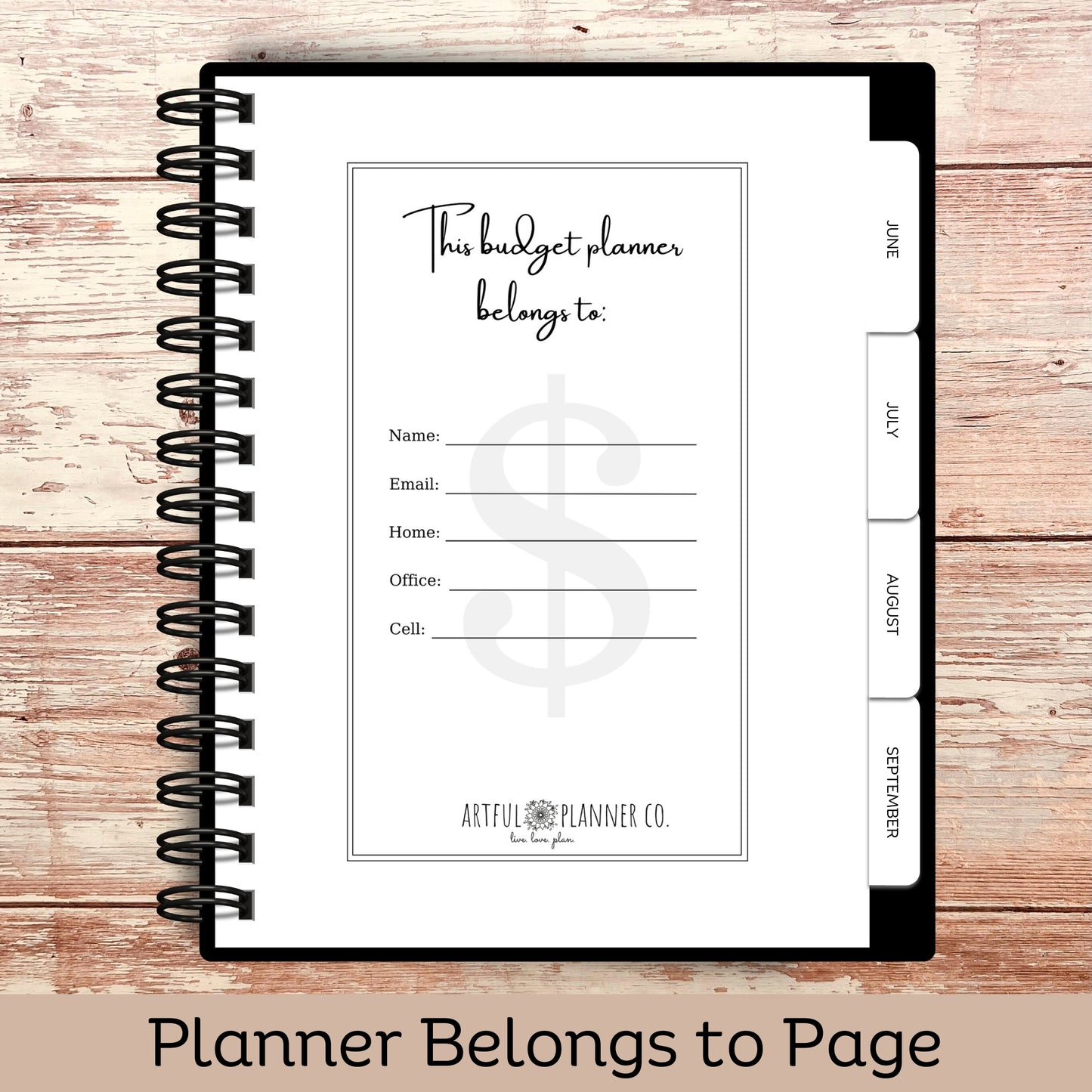 Custom Budget Planner - Gothic