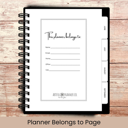 Boho Farm Girl | All In One Custom Planner (Daily, Weekly & Monthly)