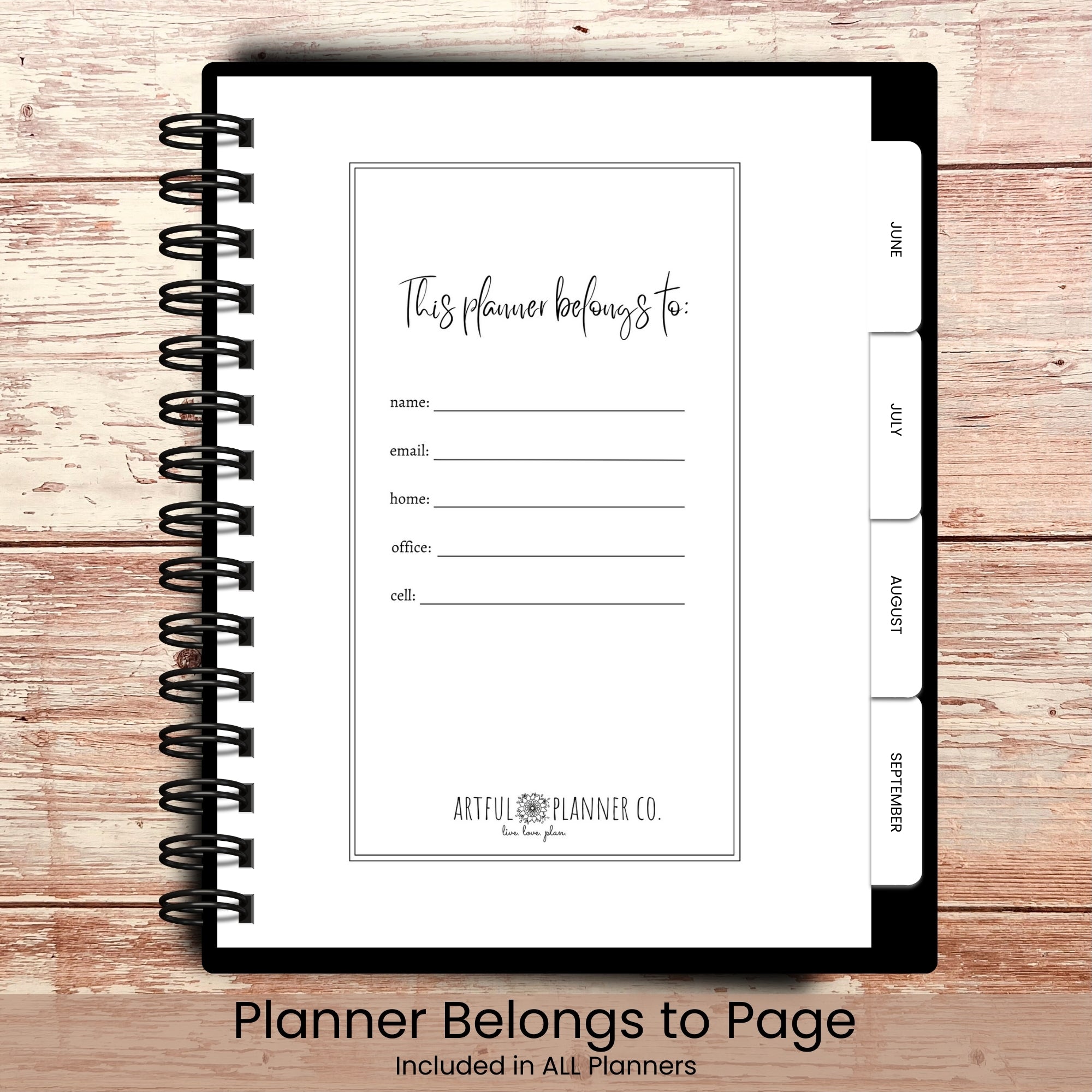 Planner | Weekly Planner | Hourly Planner | Custom Planner store | Personalized Planner | Life Planner | Planners | All Things Grow With Love