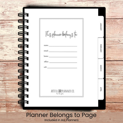 Gothic Wildflowers Custom Planner