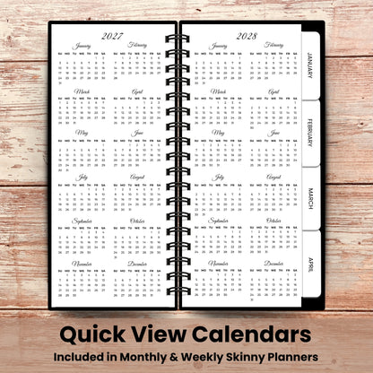 Artful Skinny Custom Planners – Choose Your Cover | 4.75" × 9.5"