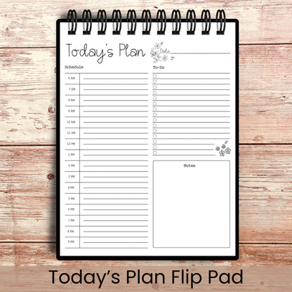 Personalized Today's Plan Flip Pad | Choose Your Cover