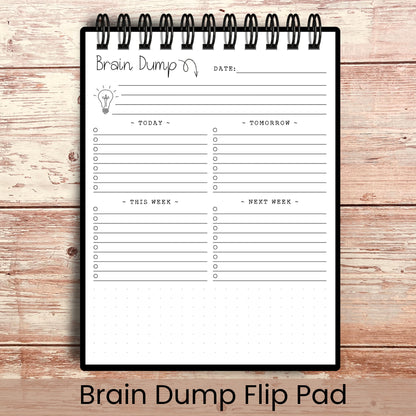 Personalized Brain Dump Flip Pad | Choose Your Cover