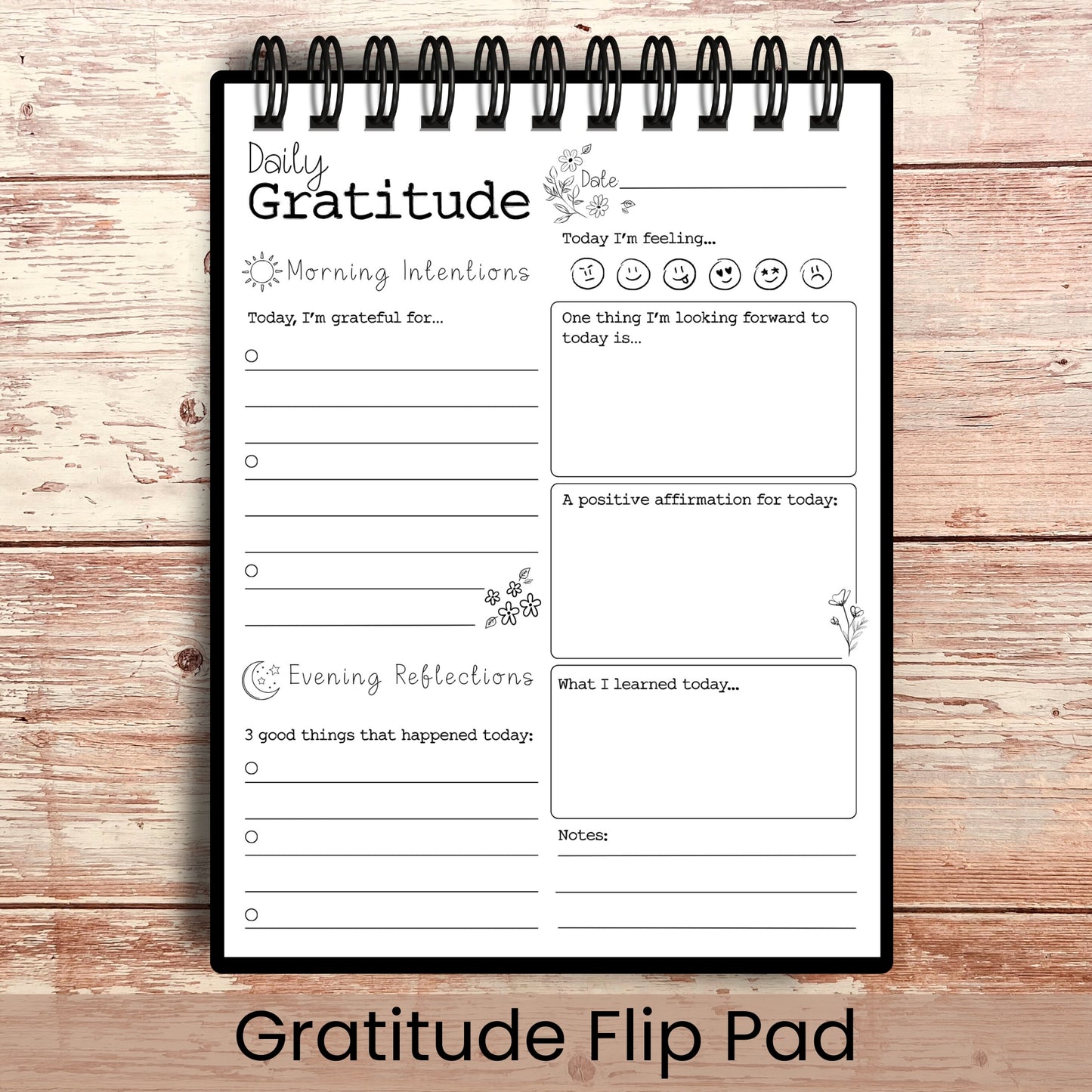 Personalized Gratitude Flip Pad | Choose Your Cover
