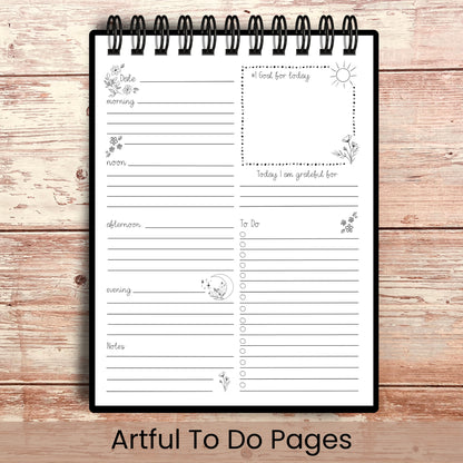 Personalized Artful to Do Flip Pad | Choose Your Cover