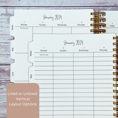 Personalized Weekly Planner | Boho Florals