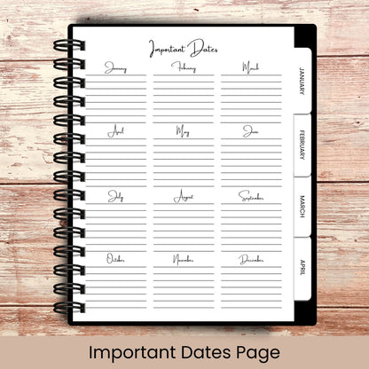Gothic Night Life | All In One Custom Planner (Daily, Weekly & Monthly)