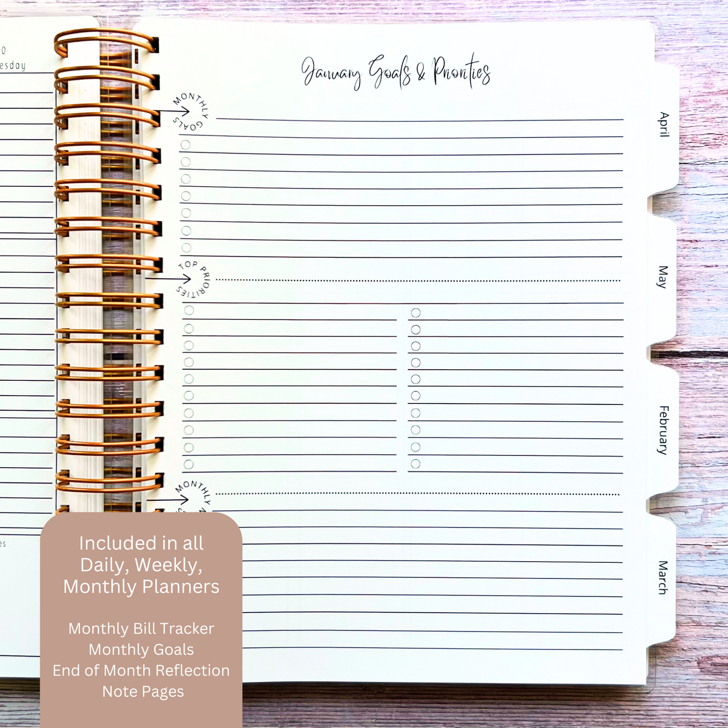 Personalized Weekly Planner | Boho Chic