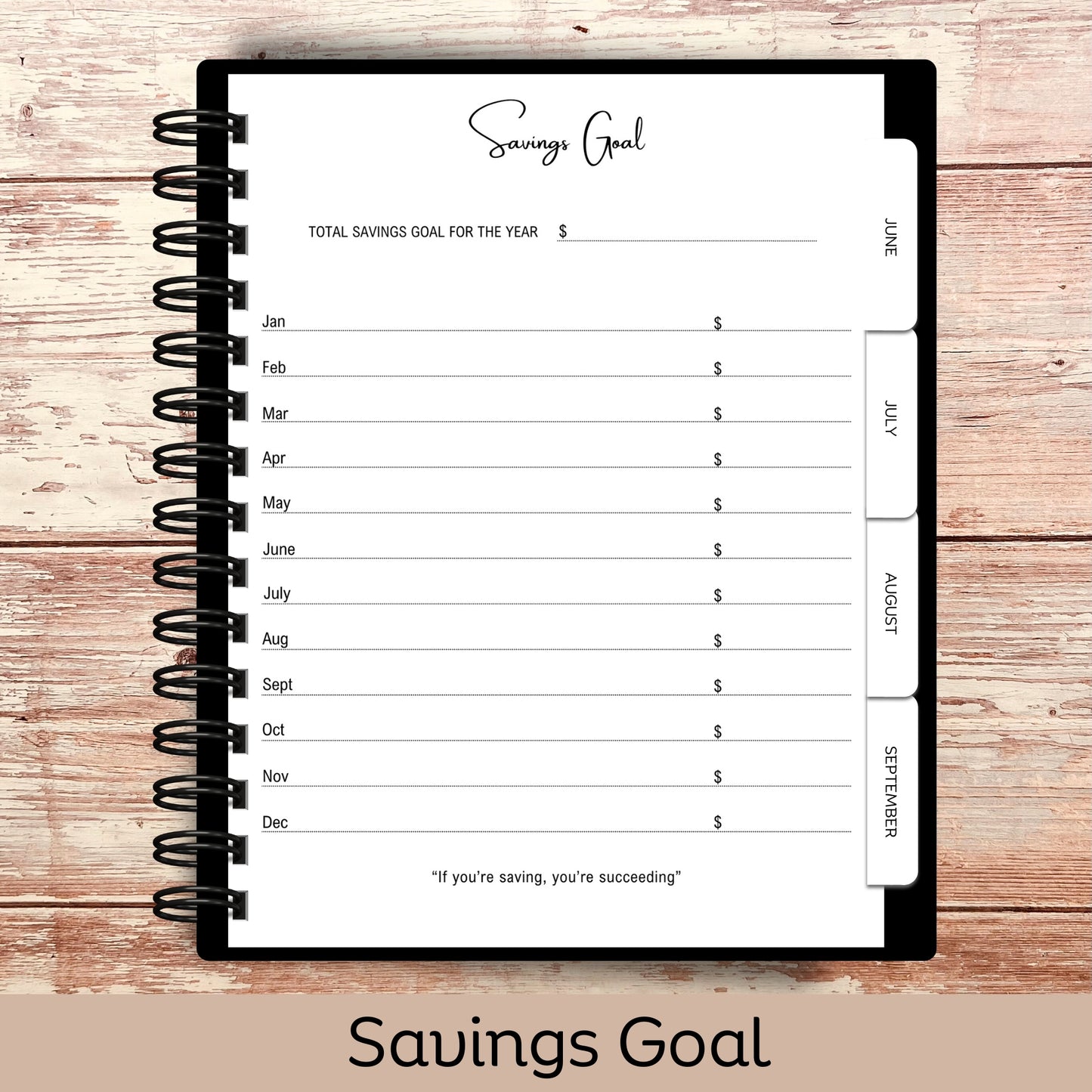 Custom Budget Planner - Gothic