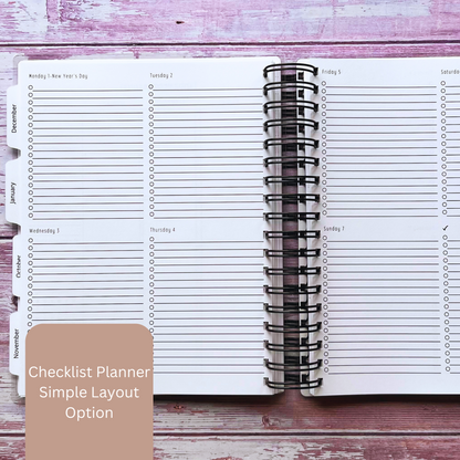 Just Go Custom Planner