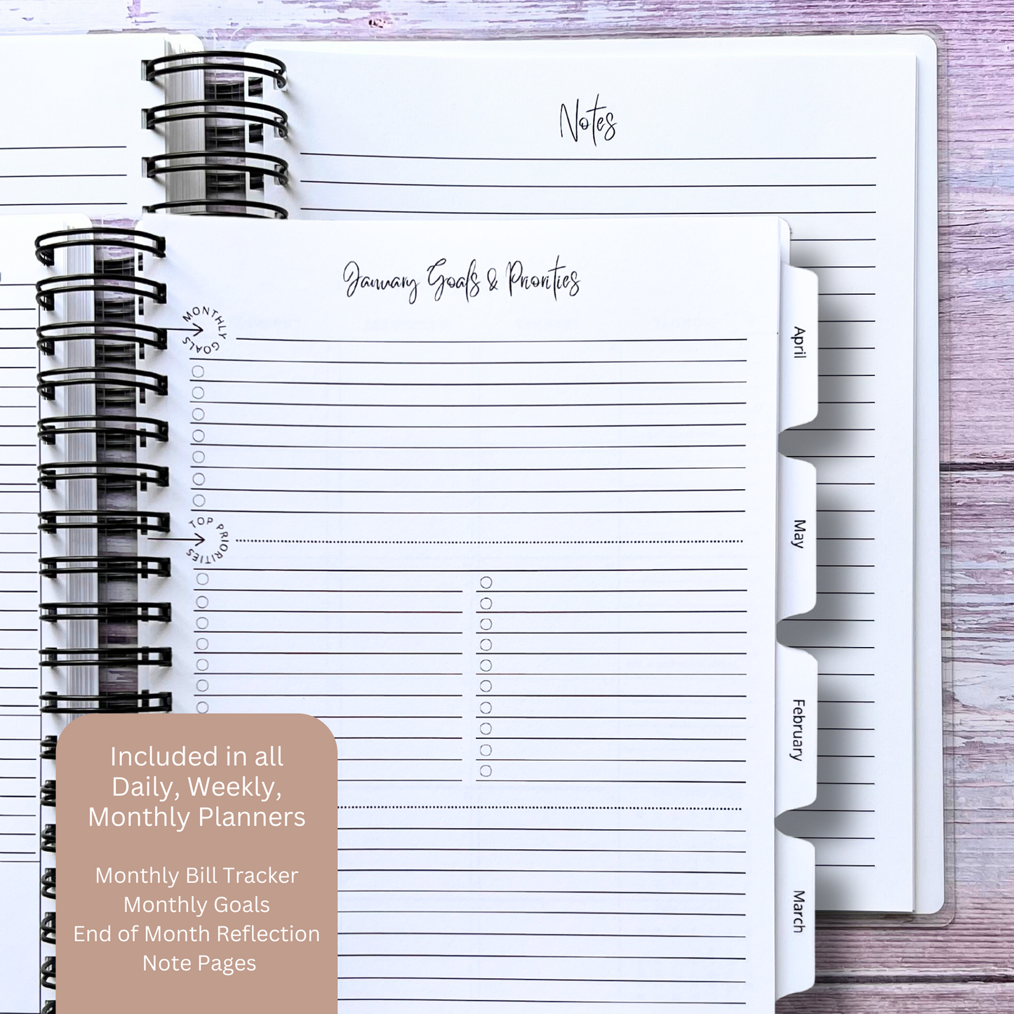 Personalized Monthly Planner - Autumn Moon