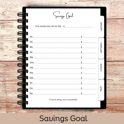 Custom Budget Planner - Amber Hearts
