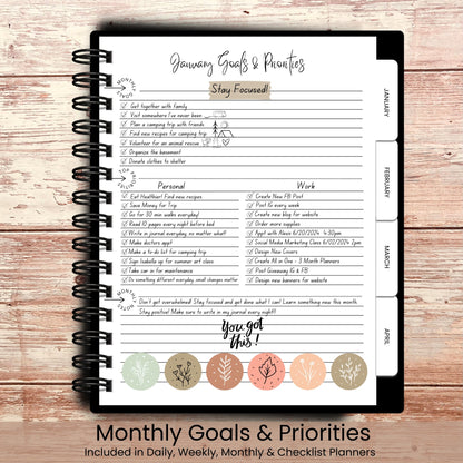 Misty Fall Forest Custom Planner