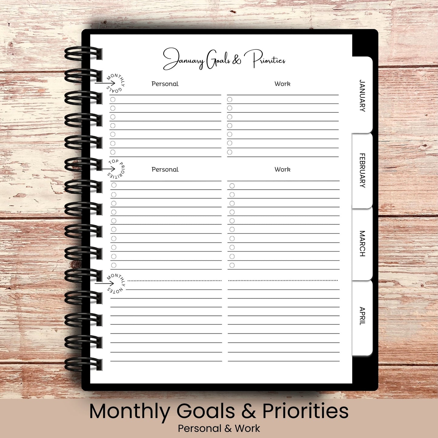 Gothic Night Life | All In One Custom Planner (Daily, Weekly & Monthly)
