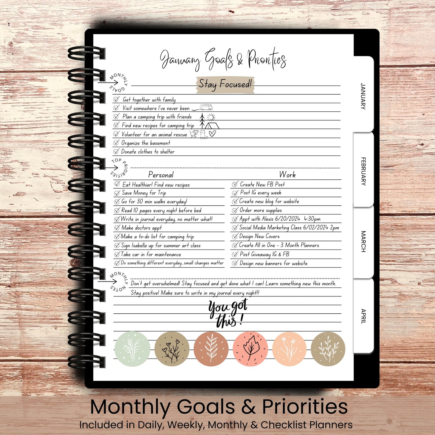Vintage Apothecary Custom Planner