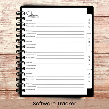 Personalized Password Log Book