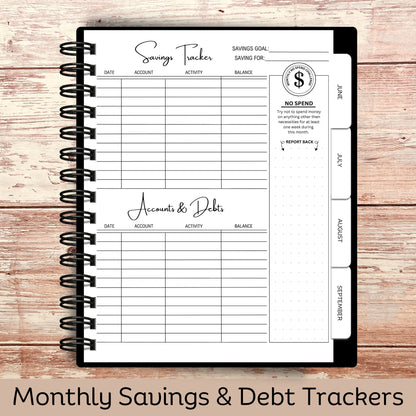 Custom Budget Planner - Money Wondering