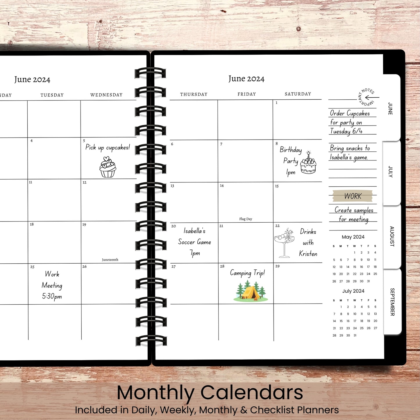 Sunflower Bliss Custom Planner