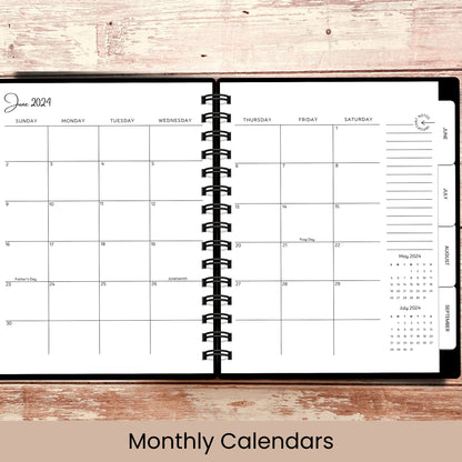 Cherry Tree Forest | All In One Custom Planner (Daily, Weekly & Monthly)